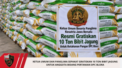 Ketua Umum dan Panglima Sepakat Gratiskan 10 Ton Bibit Jagung untuk Anggota Bidang Pertanian DPC Blora