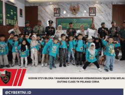 Kodim 0721/Blora Tanamkan Wawasan Kebangsaan Sejak Dini melalui Outing Class TK Pelangi Ceria