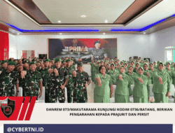 Danrem 073/Makutarama Kunjungi Kodim 0736/Batang, Berikan Pengarahan kepada Prajurit dan Persit