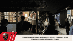 Tingkatkan Partisipasi Masyarakat, Polres Kuningan Gelar Penilaian Lomba Satkamling Zona 1