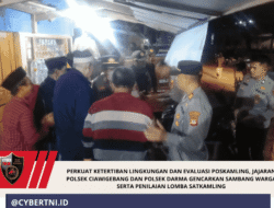 Perkuat Ketertiban Lingkungan dan Evaluasi Poskamling, Jajaran Polsek Ciawigebang dan Polsek Darma Gencarkan Sambang Warga Serta Penilaian Lomba Satkamling