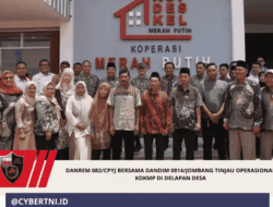 Danrem 082/CPYJ Bersama Dandim 0814/Jombang Tinjau Operasional KDKMP di Delapan Desa