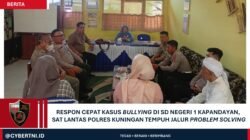 Respons Cepat Kasus Bullying di SD Negeri 1 Kapandayan, Sat Lantas Polres Kuningan Tempuh Jalur _Problem Solving_