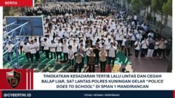Tingkatkan Kesadaran Tertib Lalu Lintas dan Cegah Balap Liar, Sat Lantas Polres Kuningan Gelar “Police Goes to School” di SMAN 1 Mandirancan