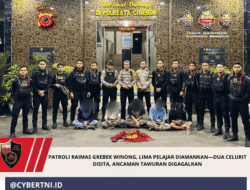 Patroli Raimas Grebek Winong, Lima Pelajar Diamankan—Dua Celurit Disita, Ancaman Tawuran Digagalkan