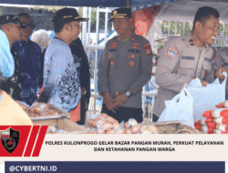Polres Kulonprogo Gelar Bazar Pangan Murah, Perkuat Pelayanan dan Ketahanan Pangan Warga