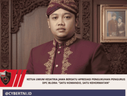 KETUA UMUM KESATRIA JAWA BERSATU APRESIASI PENGUKUHAN PENGURUS DPC BLORA: “SATU KOMANDO, SATU KEHORMATAN”