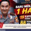 Usai Dilantik Jadi Kapolri, Suyudi Langsung Mutasi 88 Pati dan Pamen, 19 Kapolda Berganti