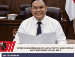 MEMBANGUN NEGERI BUKAN HANYA INFRASTRUKTUR, TAPI MEMASTIKAN RAKYAT MISKIN DAPAT KEADILAN GRATIS