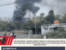 BELUM SEPEKAN, LEDAKAN KEMBALI TERJADI DI LOKASI BLEACHING MINYAK Milik SARA DIBA, Oknum istri APARAT,POLICE LINE TAK BERFUNGSI, POLRES MUBA SAKIT MATA