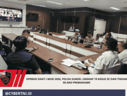 Operasi Sikat I Musi 2026, Polda Sumsel Ungkap 19 Kasus 3C dan Tindak 55 Aksi Premanisme