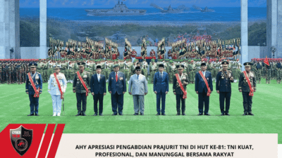 AHY Apresiasi Pengabdian Prajurit TNI di HUT ke-81: TNI Kuat, Profesional, dan Manunggal Bersama Rakyat