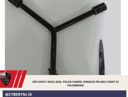 OPS SIKAT-I MUSI 2026, Polda Sumsel Ringkus Pelaku Curat di Palembang