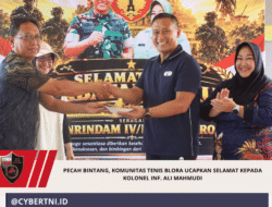 PECAH BINTANG, KOMUNITAS TENIS BLORA UCAPKAN SELAMAT KEPADA KOLONEL INF. ALI MAHMUDI