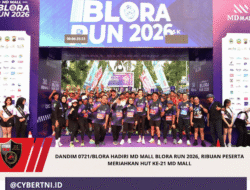 Dandim 0721/Blora Hadiri MD Mall Blora Run 2026, Ribuan Peserta Meriahkan HUT ke-21 MD Mall
