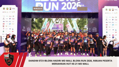 Dandim 0721/Blora Hadiri MD Mall Blora Run 2026, Ribuan Peserta Meriahkan HUT ke-21 MD Mall