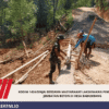 Kodim 1424/Sinjai Bersama Masyarakat Laksanakan Pembangunan Jembatan Beton di Desa Barambang