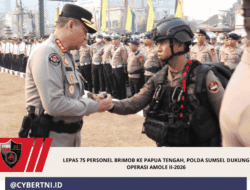 Lepas 75 Personel Brimob ke Papua Tengah, Polda Sumsel Dukung Operasi Amole II-2026