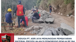Diduga PT. ASRI JAYA Menunggak Pembayaran Material Proyek Jalan di Ponorogo Senilai Rp 264 Juta