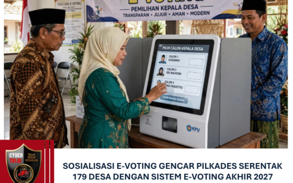 Sosialisasi E-voting Gencar Pilkades Serentak 179 Desa dengan Sistem E-Voting Akhir 2027