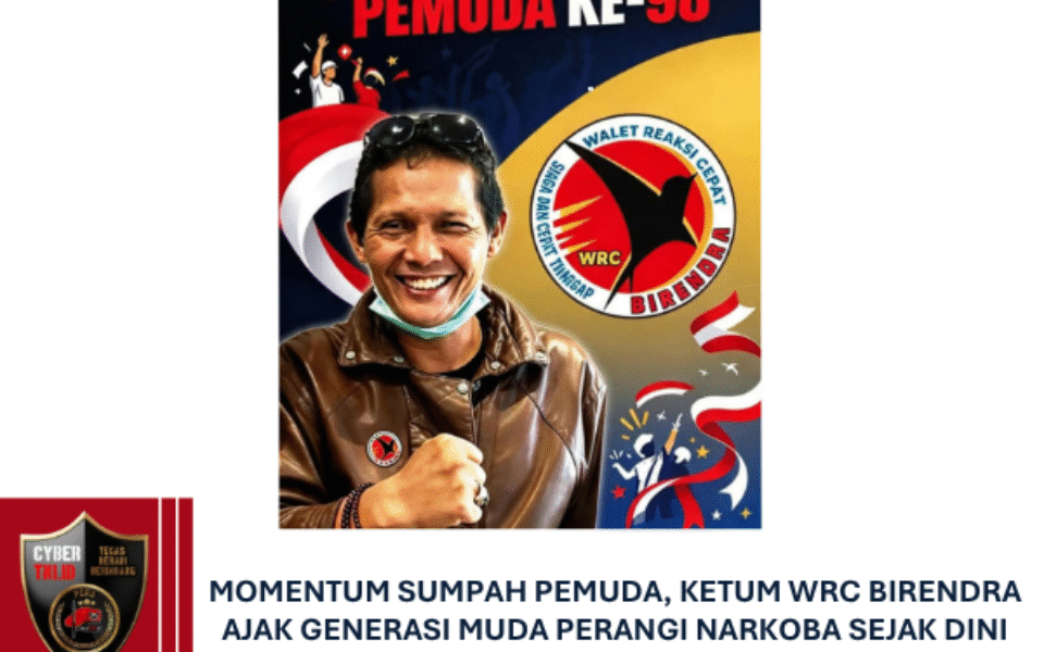 Momentum Sumpah Pemuda, Ketum WRC BIRENDRA Ajak Generasi Muda Perangi Narkoba Sejak Dini