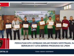 Perhutani KPH Jombang Gelar Monev Kemitraan, Dan Berikan 617 juta Sering Produksi Ke LMDH