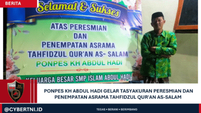 Ponpes KH Abdul Hadi Gelar Tasyakuran Peresmian dan Penempatan Asrama Tahfidzul Qur’an As-Salam
